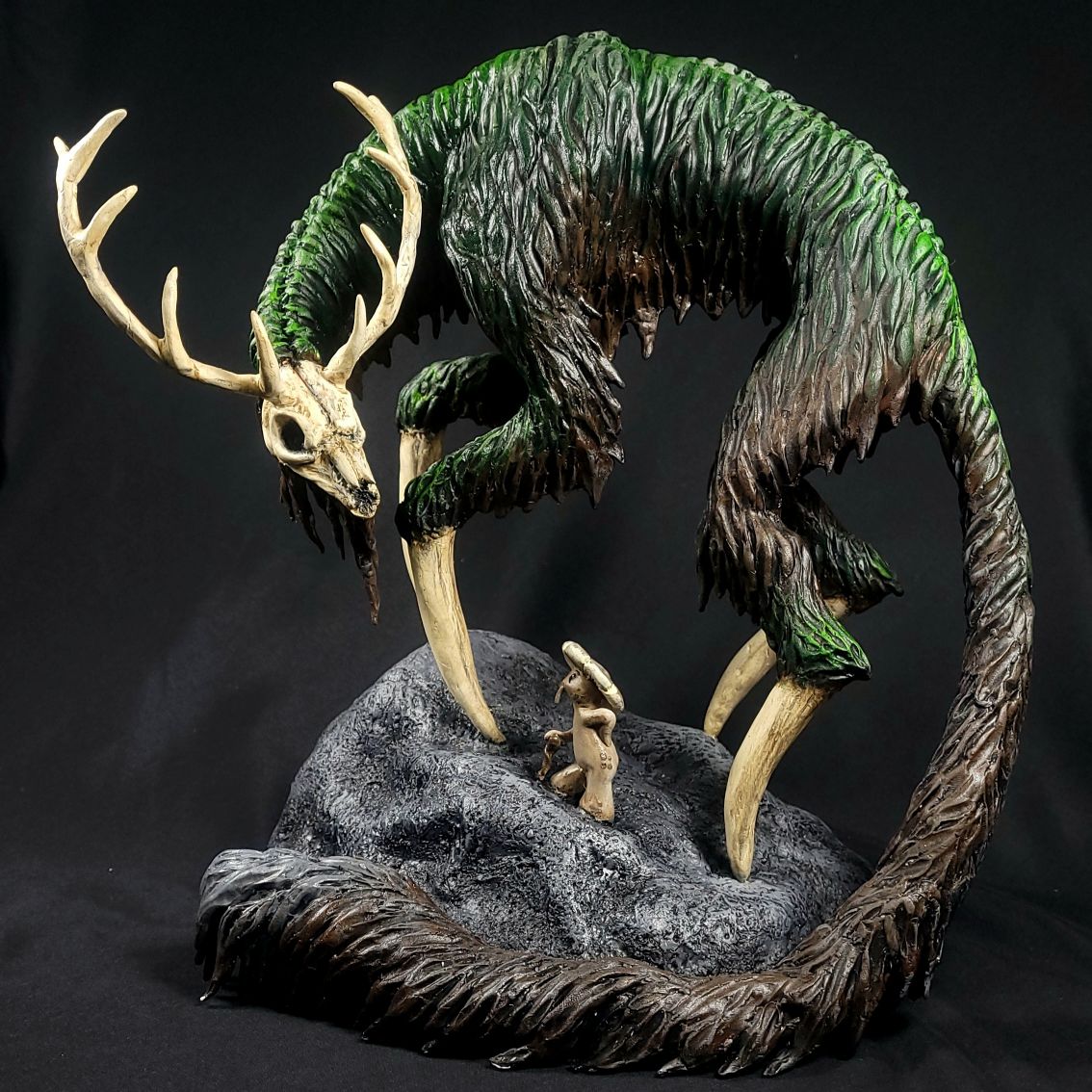 The Elder and the Skuldeer - Master Sculpture