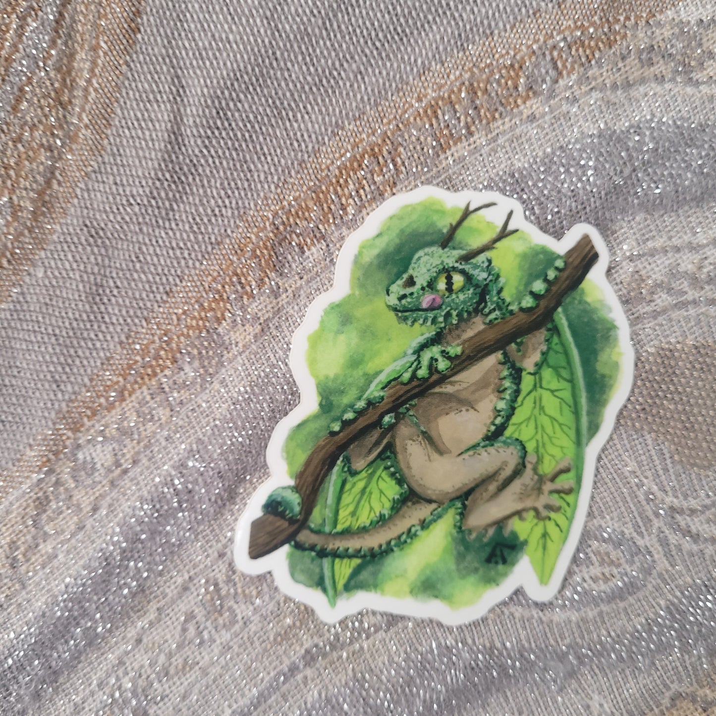 Mossy Leaf-Wing Dragon Sticker
