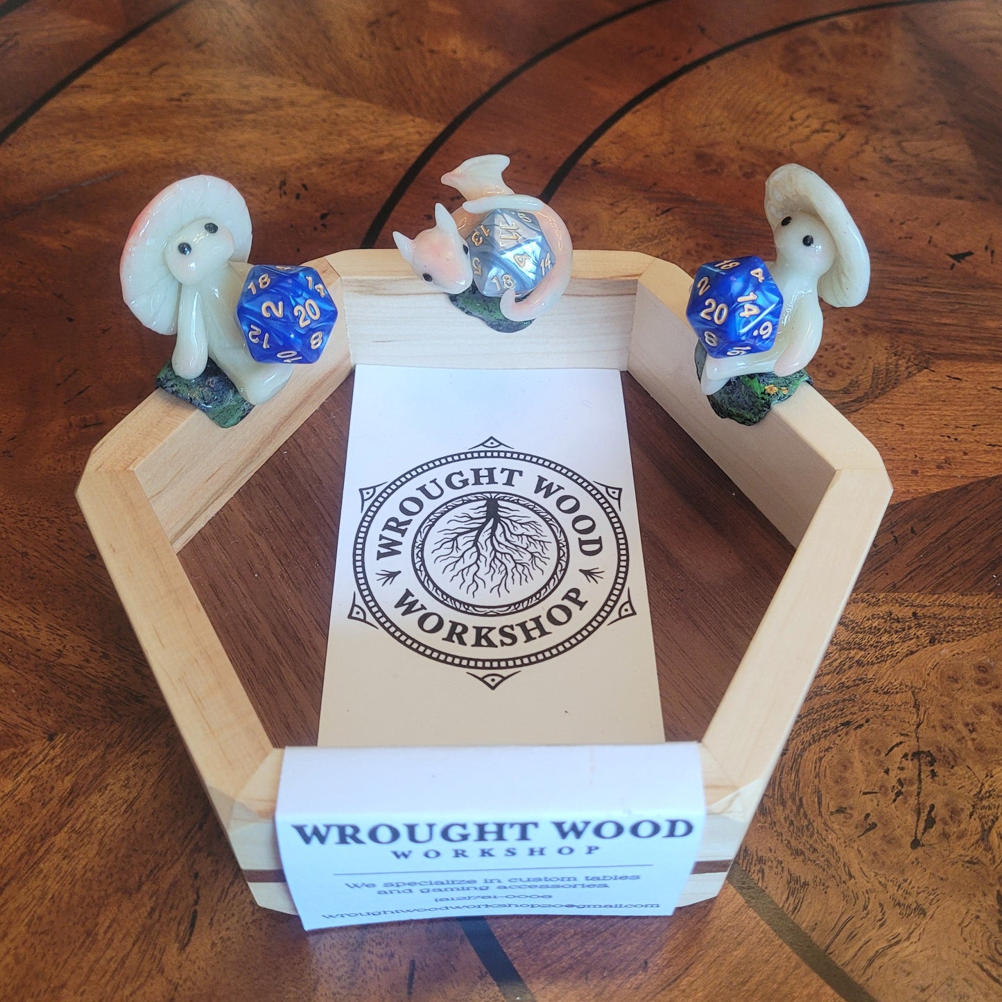 Wrought Wood Workshop Wooden Dice Trays