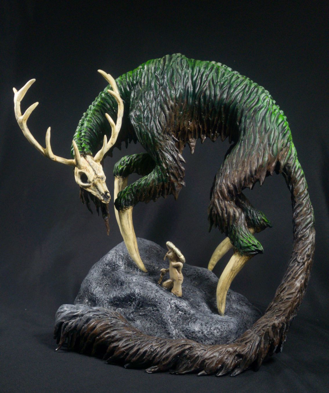 The Shroomen and the Skuldeer- Master Sculpture