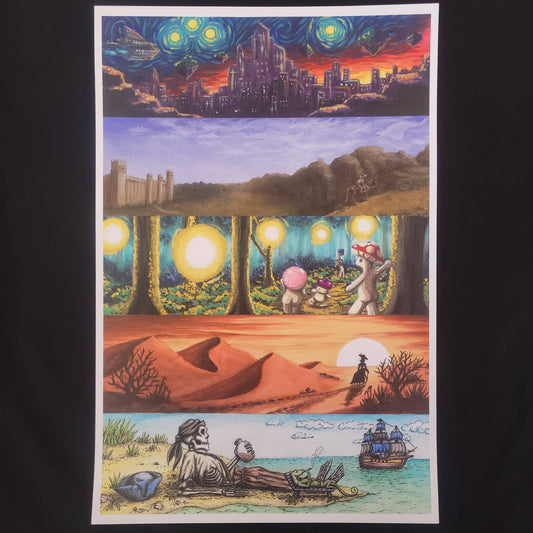 Worlds To Explore 18x11