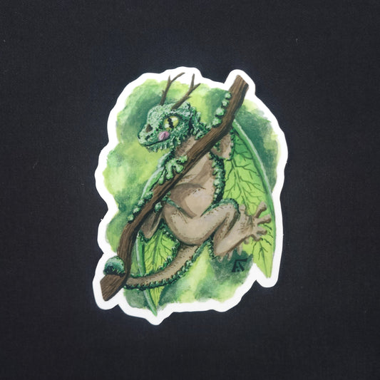 Mossy Leaf-Wing Dragon Sticker
