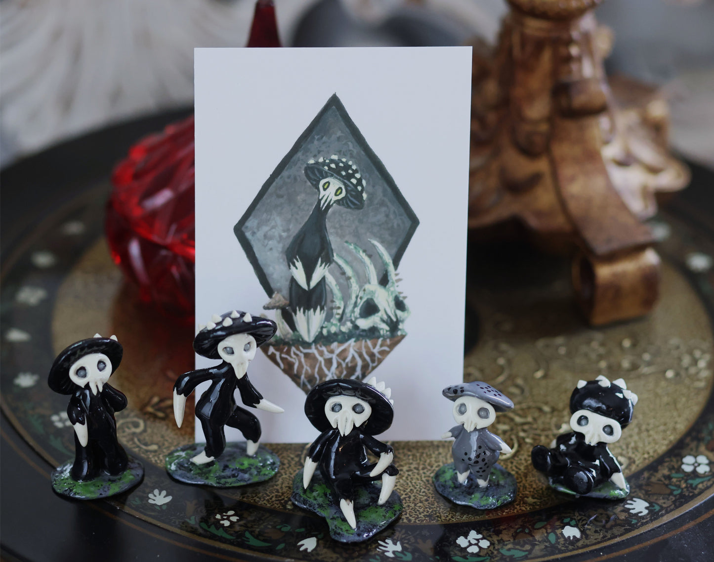 Bone Shroomen - Mini Sculptures